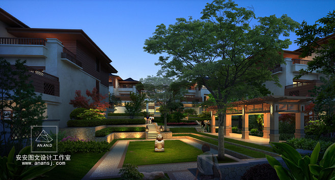 景觀園林設(shè)計(jì)效果圖 預(yù)見園林之美，描繪詩(shī)意棲居